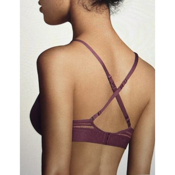 Maidenform Womans 34 C Underwire Molded Bra 34C t shirt lined black convertible - Picture 2 of 16